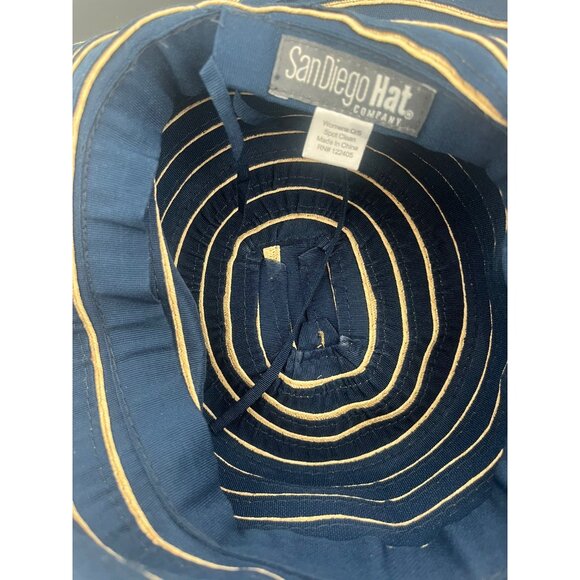 San Diego Hat Co Women’s Sun Hat Striped O/S RN#122405 - Picture 6 of 6